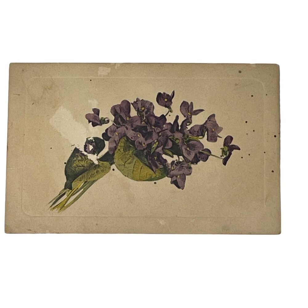 Vintage Postcard Victorian Floral Art  u Non Topographical Standard Germany u